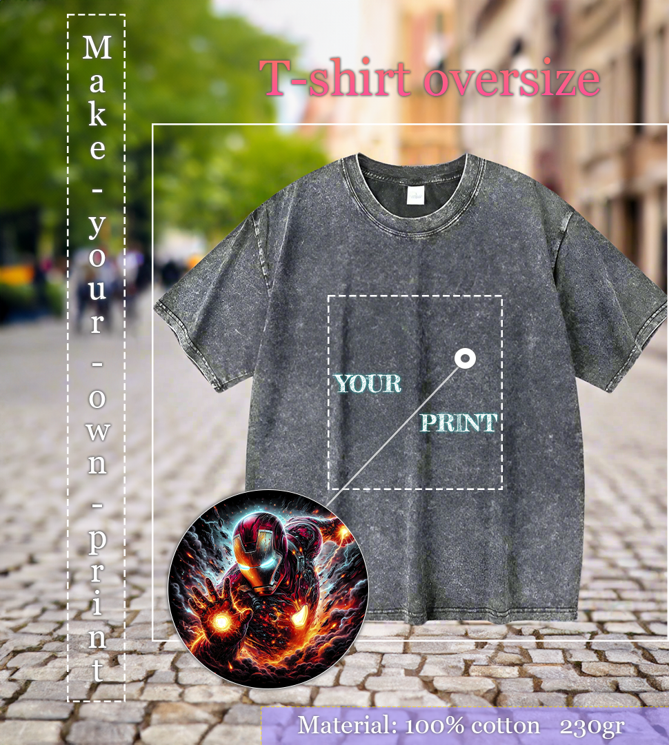T-shirt, loose fit, oversize
