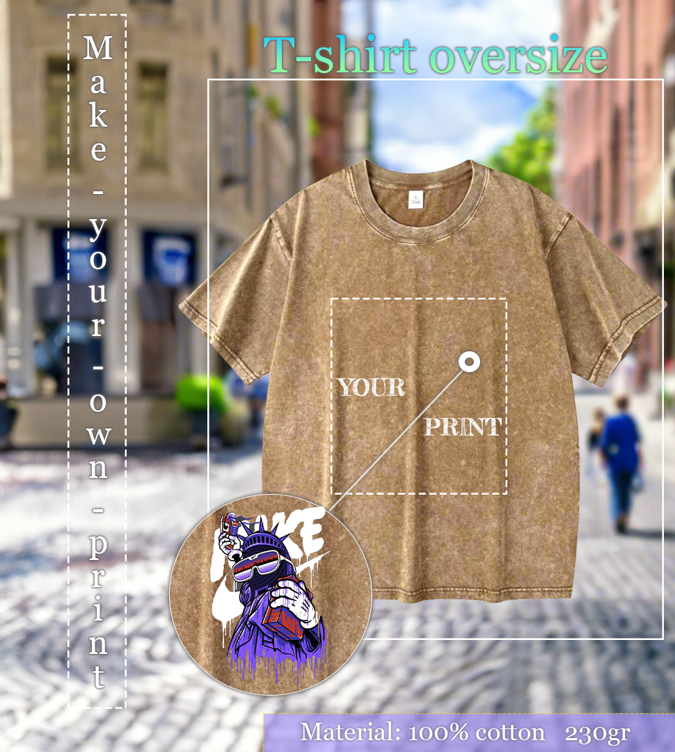 T-shirt, loose fit, oversize