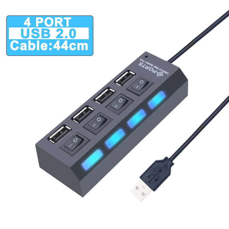 USB Hub 3.0 Hub USB 3 USB 2.0 Multi USB Splitter Stroomadapter 4 7 Poorten Meerdere