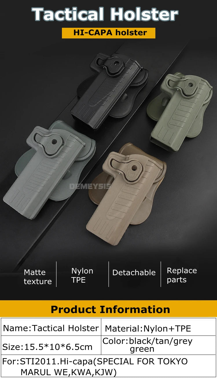 Tactical Gun Holster Men Hunting Shooting Gun Waist Belt Holster for