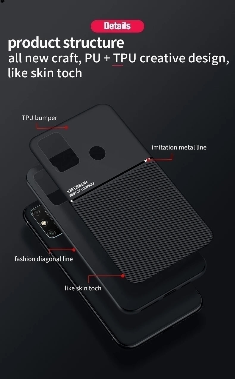 Voor Samsung A51 A71 hoesje Luxe matte magneet leren telefoonhoesje op Samsung