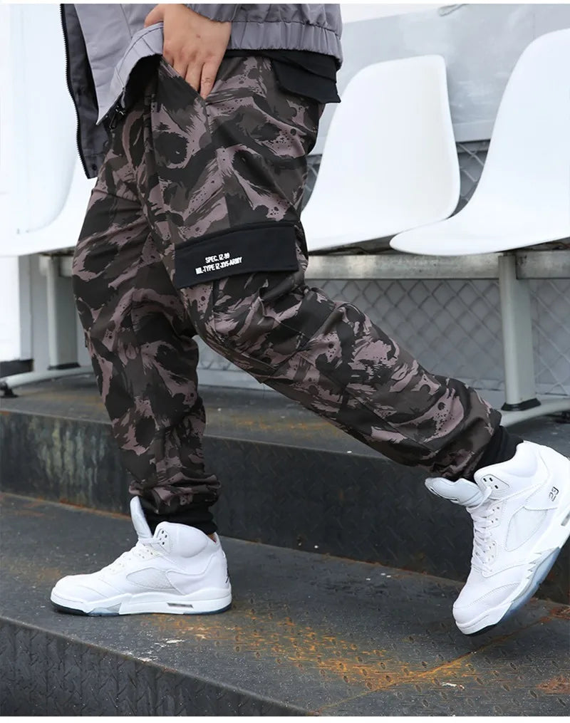 Autumn large size overalls men s tide brand casual pants men s outdoor trend