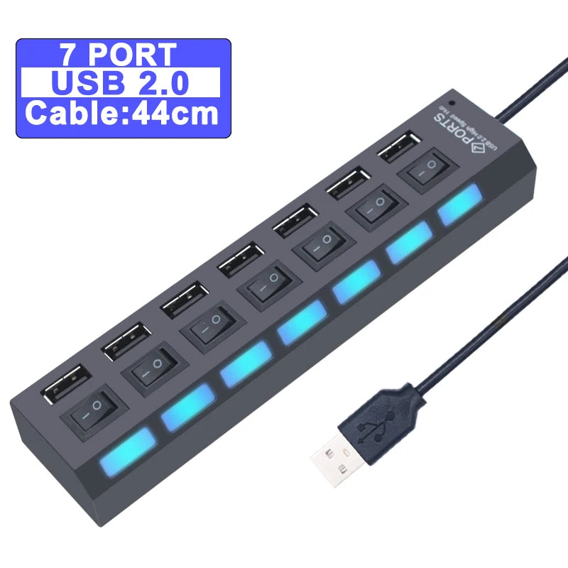 USB Hub 3.0 Hub USB 3 USB 2.0 Multi USB Splitter Stroomadapter 4 7 Poorten Meerdere