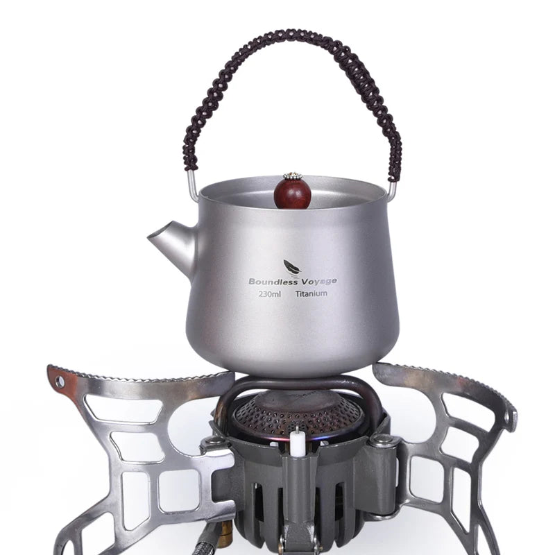 Boundless Voyage Tea Pot Cup Chinese Titanium Kung Fu Tea Set Camping Portable