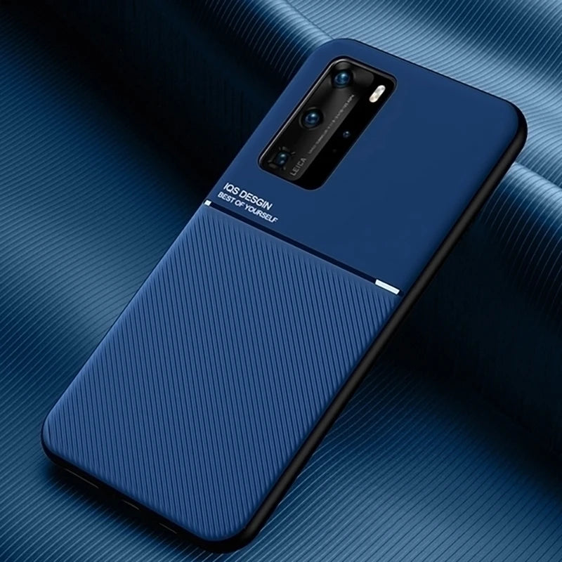 Voor Samsung A51 A71 hoesje Luxe matte magneet leren telefoonhoesje op Samsung