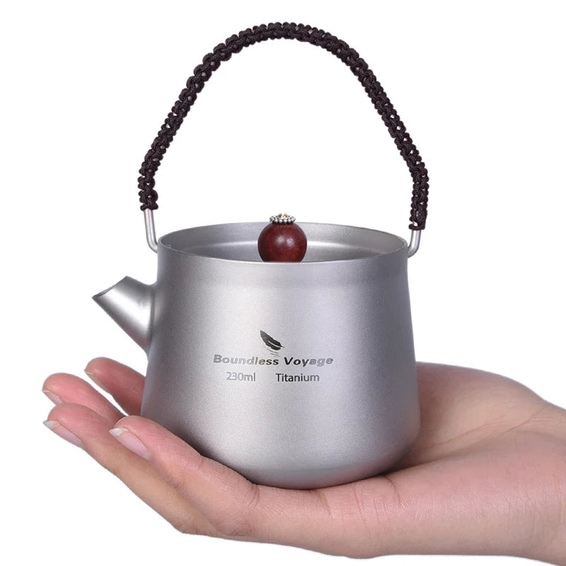 Boundless Voyage Tea Pot Cup Chinese Titanium Kung Fu Tea Set Camping Portable