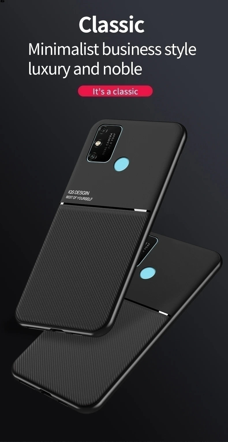 Voor Samsung A51 A71 hoesje Luxe matte magneet leren telefoonhoesje op Samsung