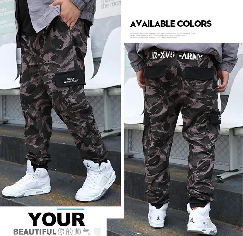 Autumn large size overalls men s tide brand casual pants men s outdoor trend