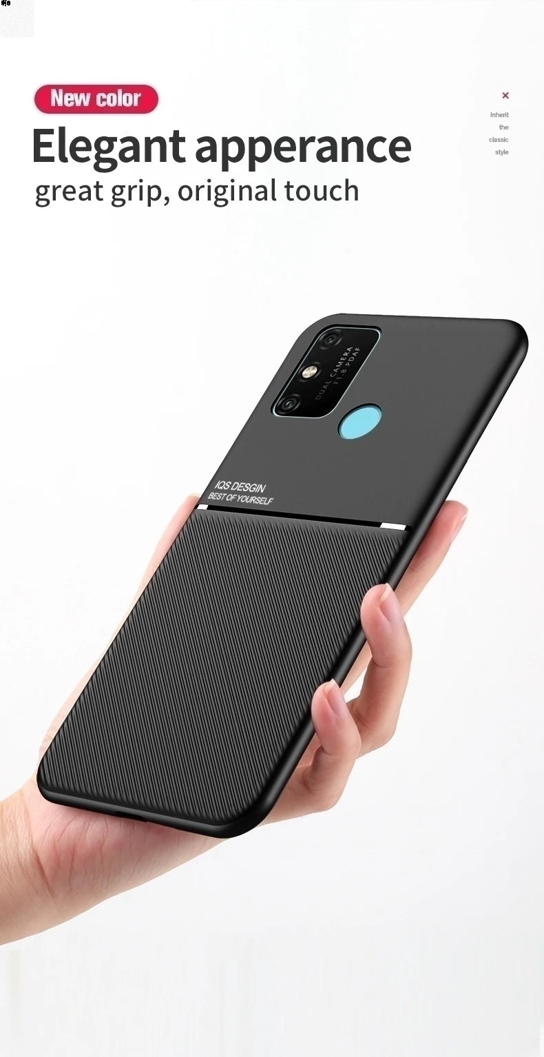 Voor Samsung A51 A71 hoesje Luxe matte magneet leren telefoonhoesje op Samsung
