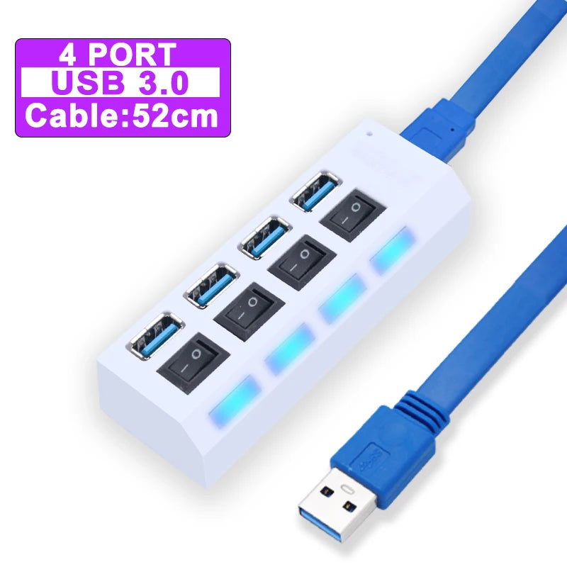 USB Hub 3.0 Hub USB 3 USB 2.0 Multi USB Splitter Stroomadapter 4 7 Poorten Meerdere