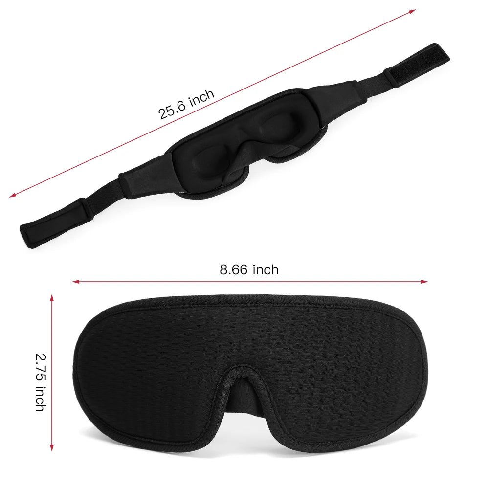 3D Slaapmasker Blokkeert Licht Zacht Gevoerd Slaapmasker Voor De Ogen Slaapmasker Oog