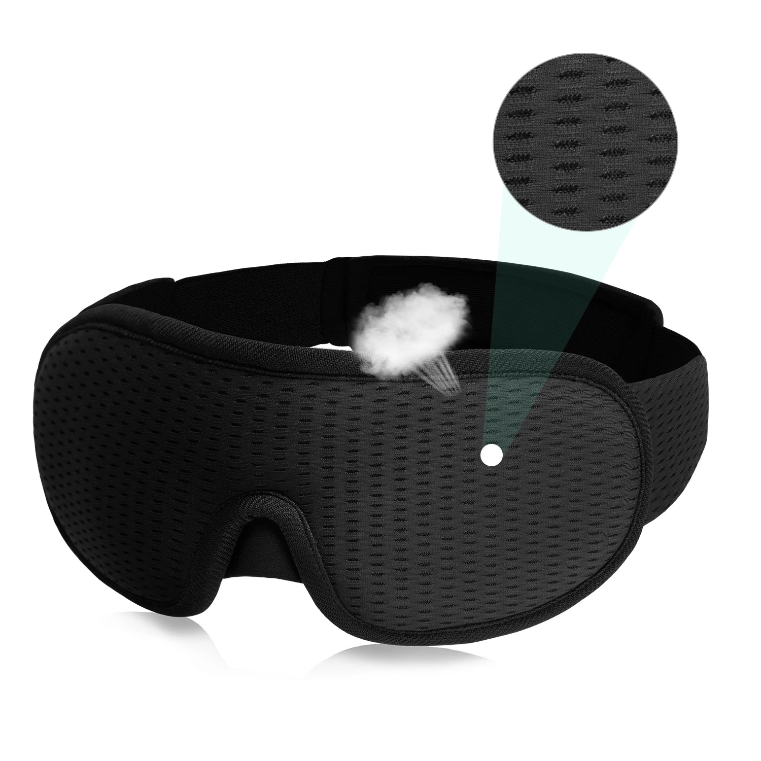 3D Slaapmasker Blokkeert Licht Zacht Gevoerd Slaapmasker Voor De Ogen Slaapmasker Oog
