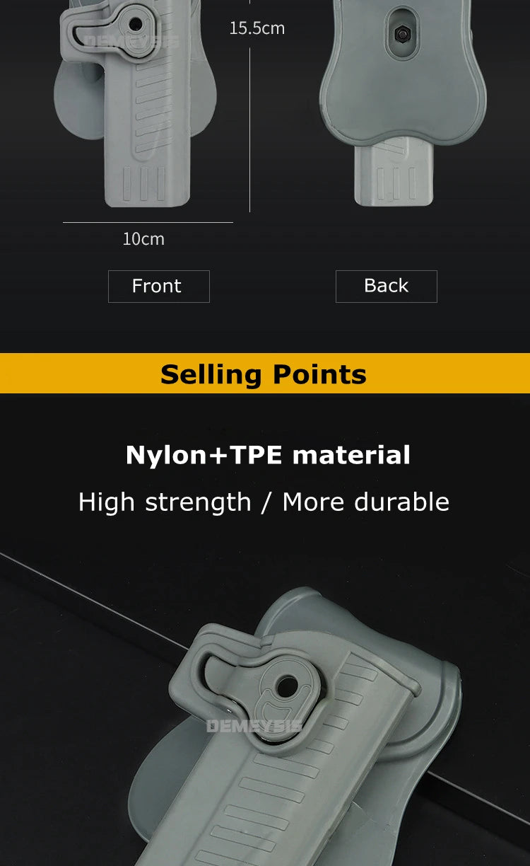 Tactical Gun Holster Men Hunting Shooting Gun Waist Belt Holster for