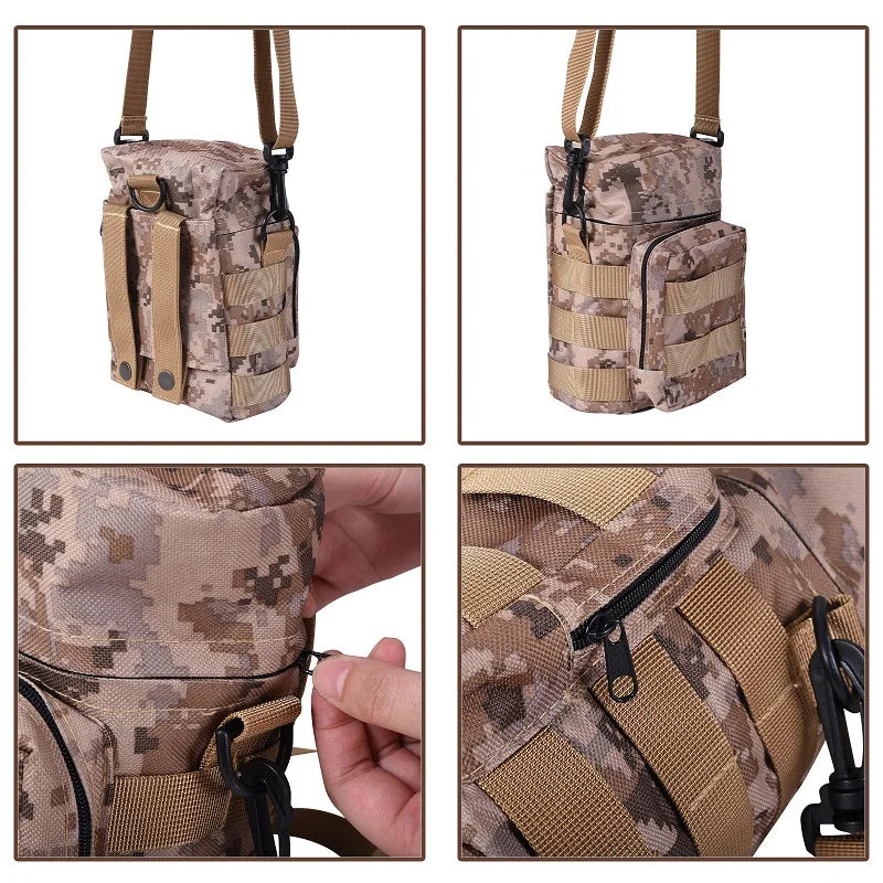 Boundless Voyage Titanium Military Canteen Cups Set Camping Cookware Outdoor