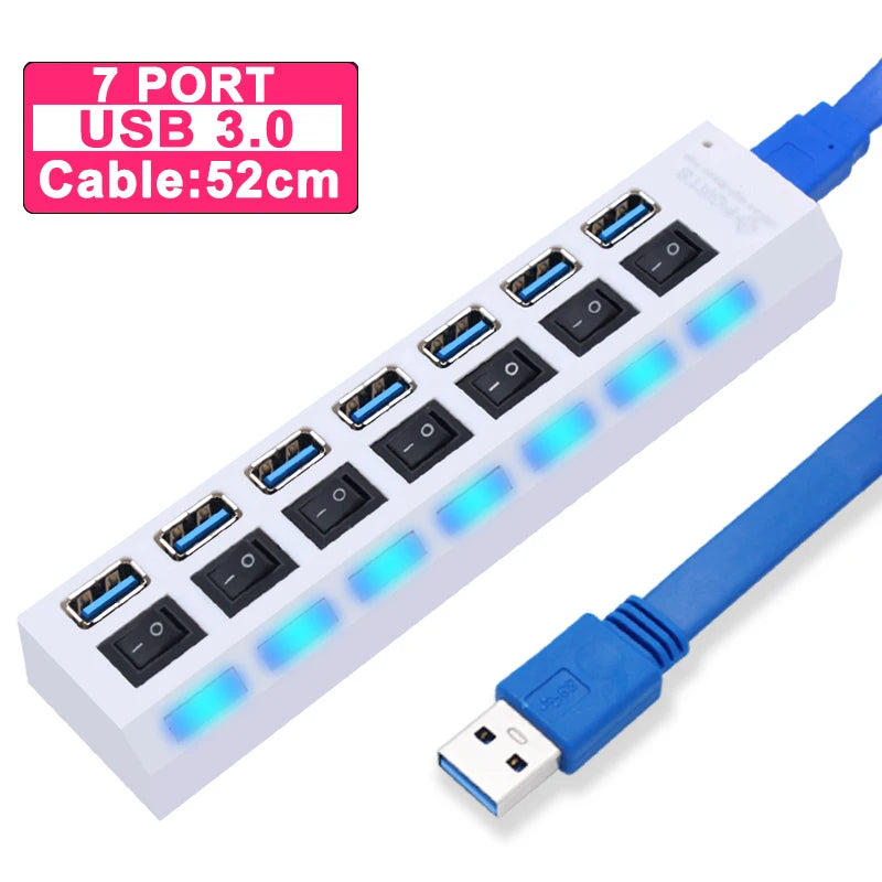 USB Hub 3.0 Hub USB 3 USB 2.0 Multi USB Splitter Stroomadapter 4 7 Poorten Meerdere
