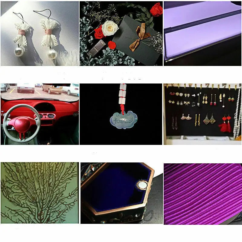 20 40 x 145cm Self adhesive Velvet Flock Liner Jewelry Contact Paper Craft