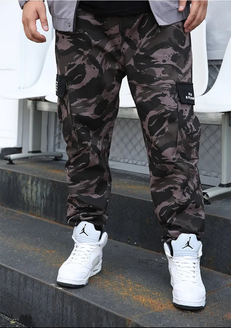 Autumn large size overalls men s tide brand casual pants men s outdoor trend