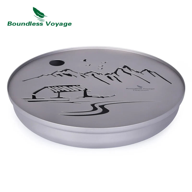 Boundless Voyage Tea Pot Cup Chinese Titanium Kung Fu Tea Set Camping Portable