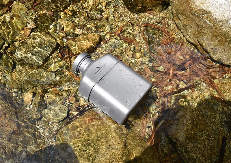 Boundless Voyage Titanium Military Canteen Cups Set Camping Cookware Outdoor