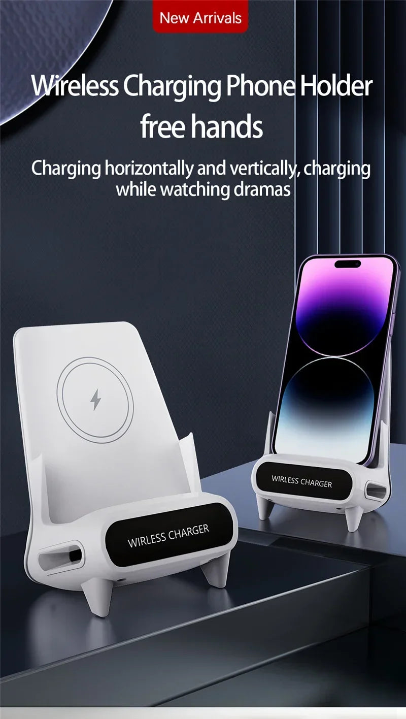 Draadloze oplader, standaard, desktop, mobiele telefoonhouder, 15W, snel opladen