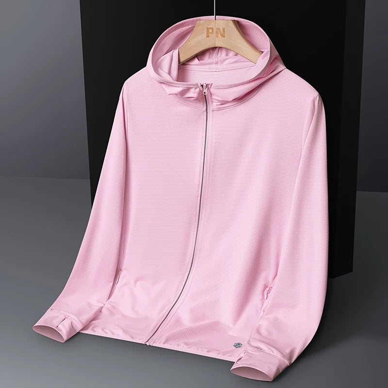 Ademende Ice Silk-zonnebrandkleding voor heren en dames, UV-bestendig, buitensporten