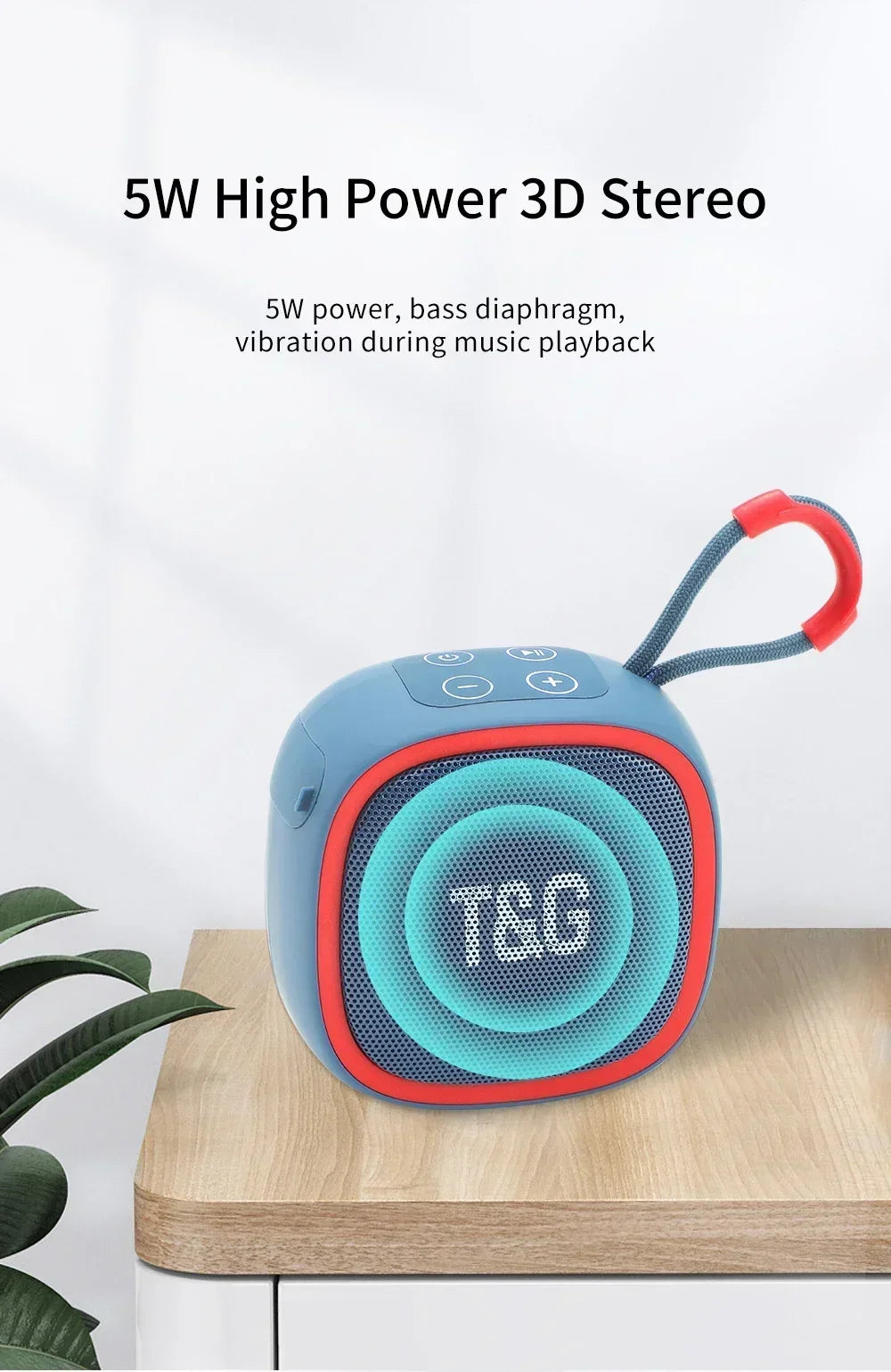 Bluetooth-luidspreker Mini draagbare IPX4 waterdichte draadloze luidsprekerondersteuning