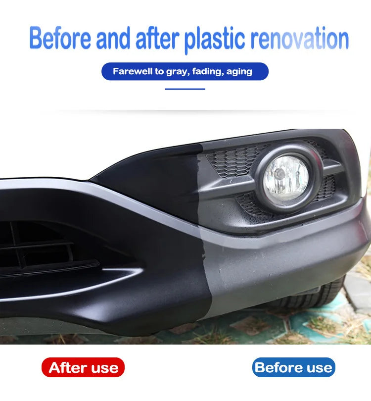 Car Plastic Restore Coating Agent Auto Plastic Rubber Exterior Repair Clean