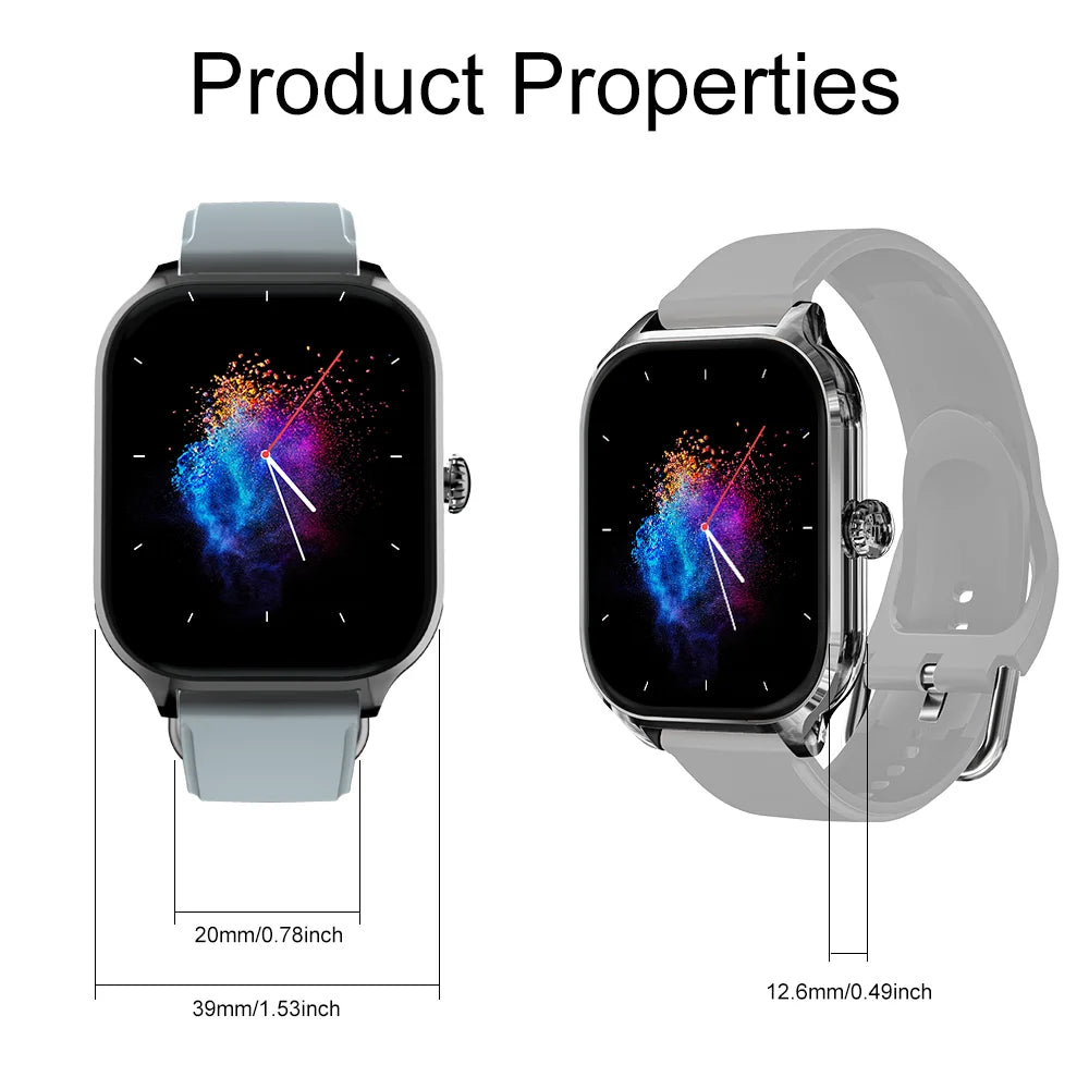 Laxasfit H9 Smart Watch Bellen Oproepen Beantwoorden Oefeningen Tracken Hartslag