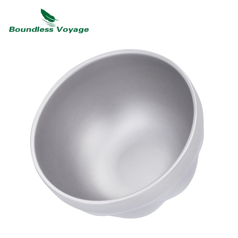 Boundless Voyage 500ml 800ml Titanium Double Wall Insulated Bowl Lightweight