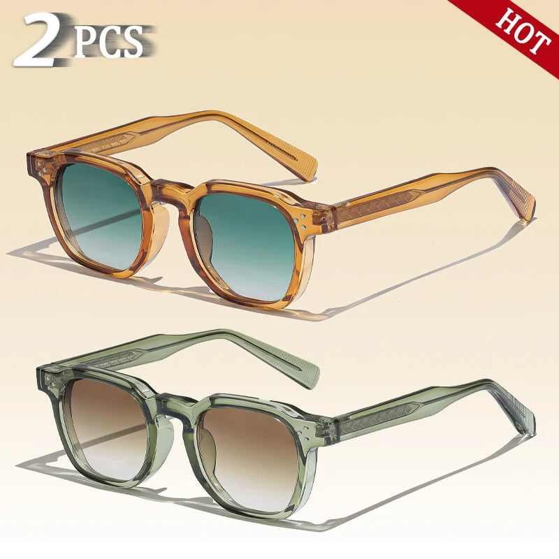 Caterside Retro Punk Men Sunglasses Square Personalized Design Glasses Women s