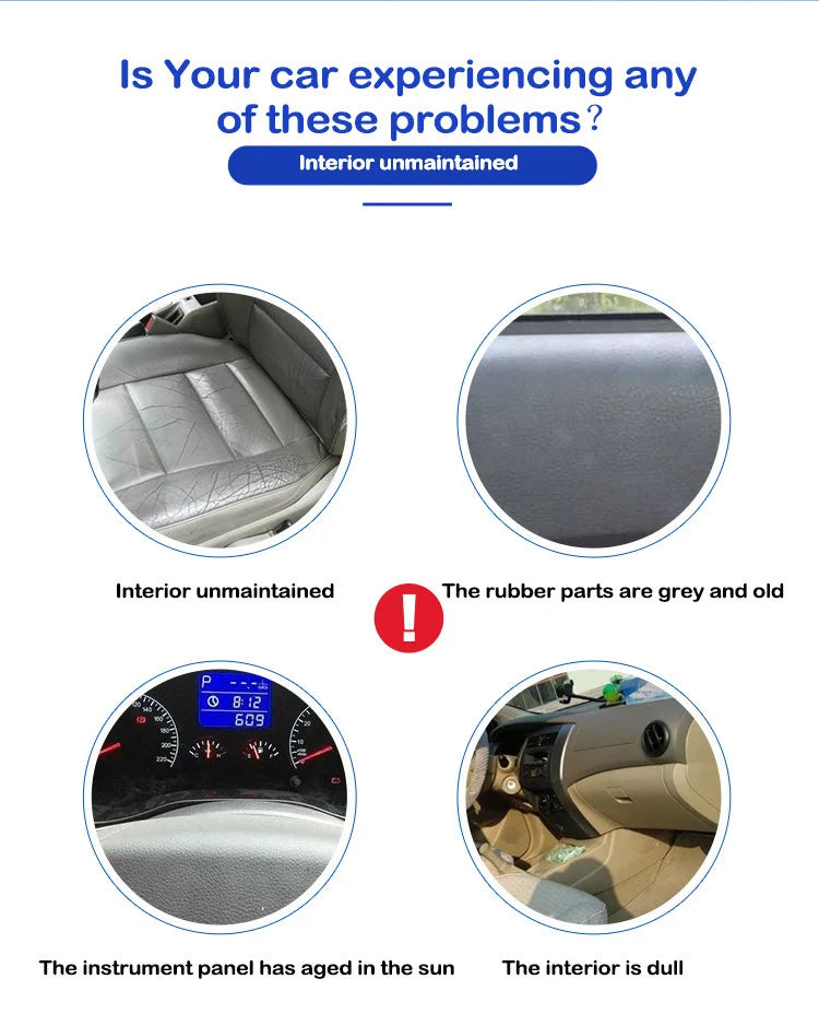Car Plastic Restore Coating Agent Auto Plastic Rubber Exterior Repair Clean