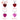 Pigeon blood red and pink color 9 9mm heart shape lab grwon ruby iclusions S925 silver Jewelry for