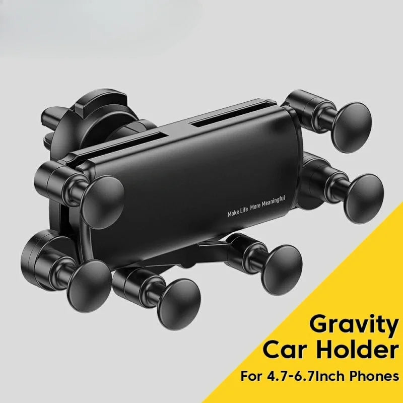 Universele 6-punts stevige opvouwbare autotelefoonhouder Gravity autohouder voor telefoon in