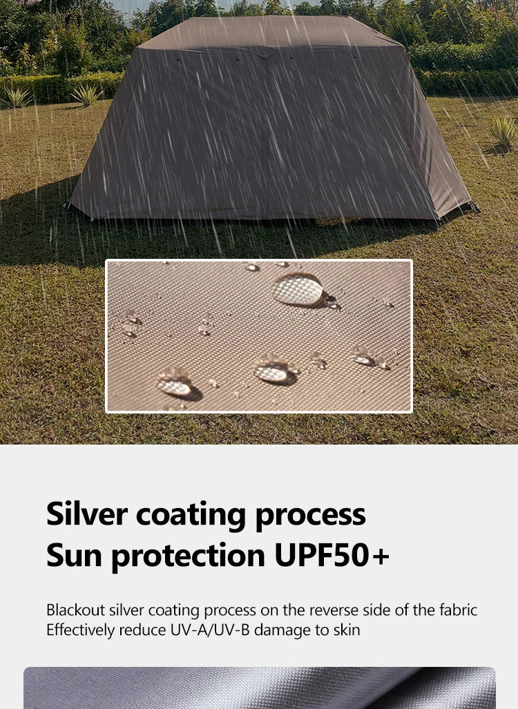 Sonuto Quick Setup Large Camping Automatic Tent 4 7 Person Double Hall Ridge
