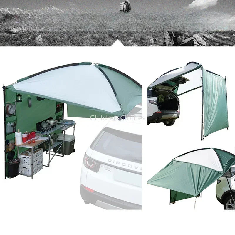 Arrival Car Side Canopy Outdoor Camping Vehicle Screen Large Triangular