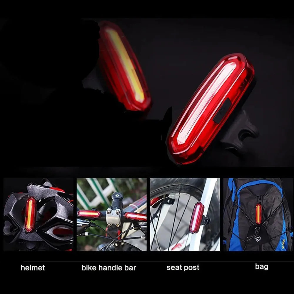 MTB Racefiets Achterlicht USB Oplaadbaar LED Fiets Achterlicht Eenvoudig te Installeren