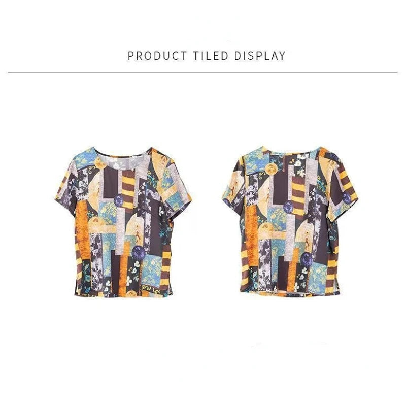Dames T-shirt Zomer Korte Mouw Trui T-shirts Losse Dameskleding O-hals