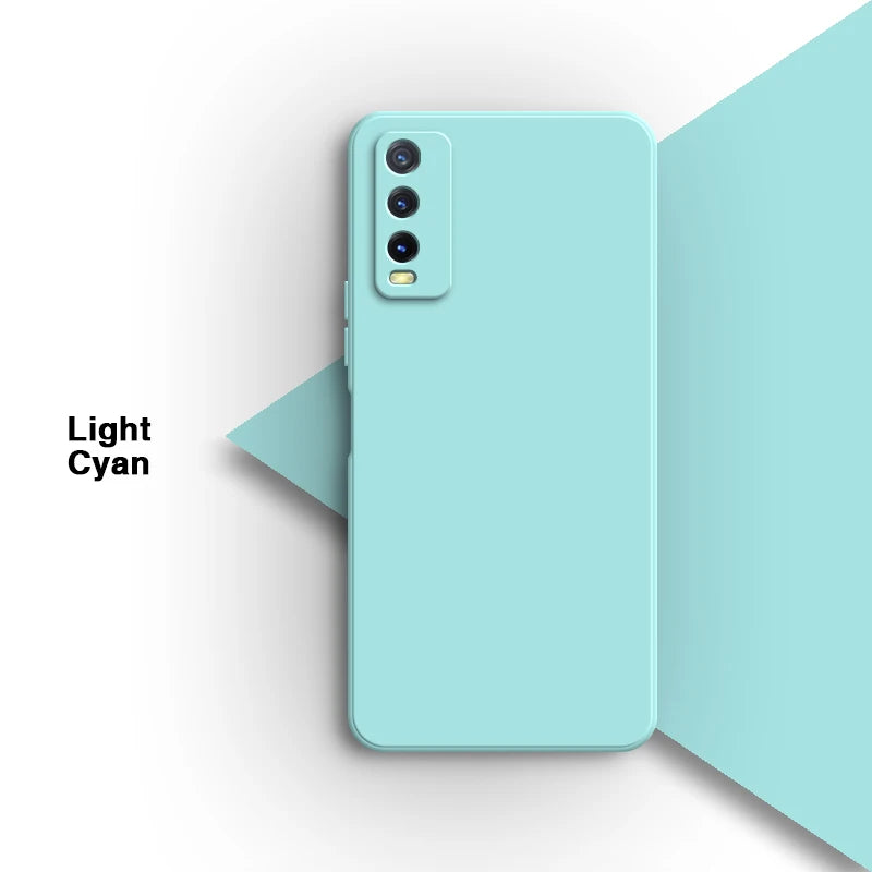 Interne, zachte telefoonhoes voor Vivo Y20i 6.51 V2027 V2032, vloeibare siliconen