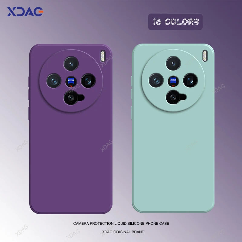 Eenvoudige telefoonhoes voor Vivo X200 Pro Mini 5G 6.31 Hoogwaardige vloeibare siliconen