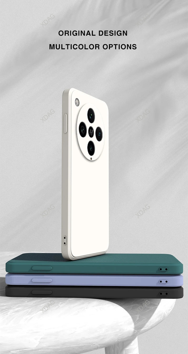 Basic telefoonhoesje voor Oppo Find X8 Pro X8Pro 5G Classic Square vloeibare siliconen