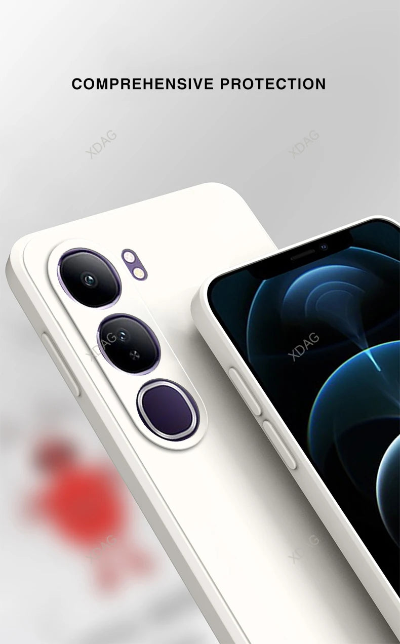 Accessoires voor Vivo V40 Lite IDN 5G 6.67 V2417 Simple Telefoonhoesje Vloeibaar