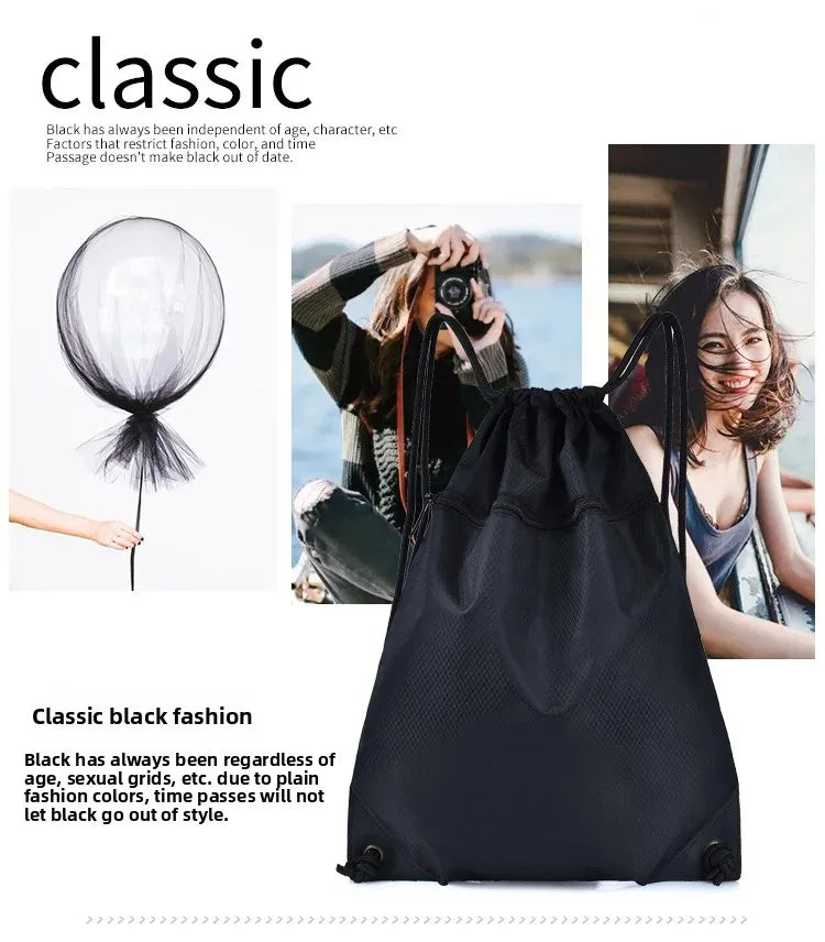 Lightweight Drawstring Sports Bag Large Capacity Basketball Bag Football Bag Outdoor Sports Portable