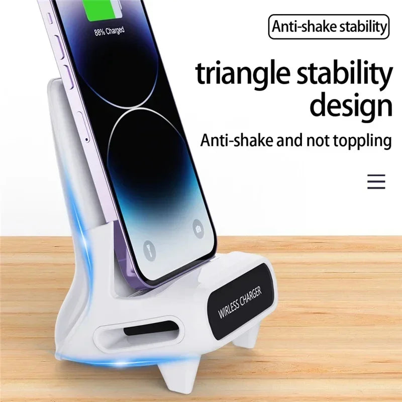 Draadloze oplader, standaard, desktop, mobiele telefoonhouder, 15W, snel opladen