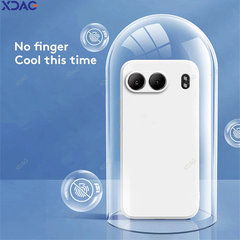 Eenvoudige vloeibare siliconen hoes voor OnePlus Nord 4 5G 6.74 Cph2663 lens