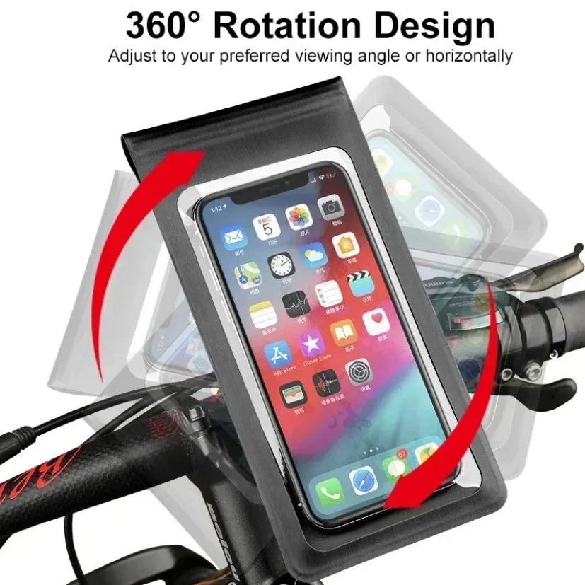 Fiets Motorfiets Handvat Installatie 360 Rotatie Waterdicht TPU Touch
