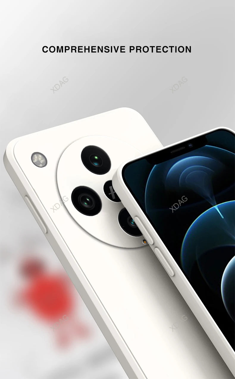 Basic telefoonhoesje voor Oppo Find X8 Pro X8Pro 5G Classic Square vloeibare siliconen