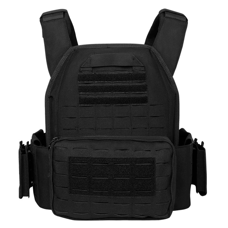 Tactical Plate Carrier Quick Release Fast Adjust Cummerbund Laser Cut Vest