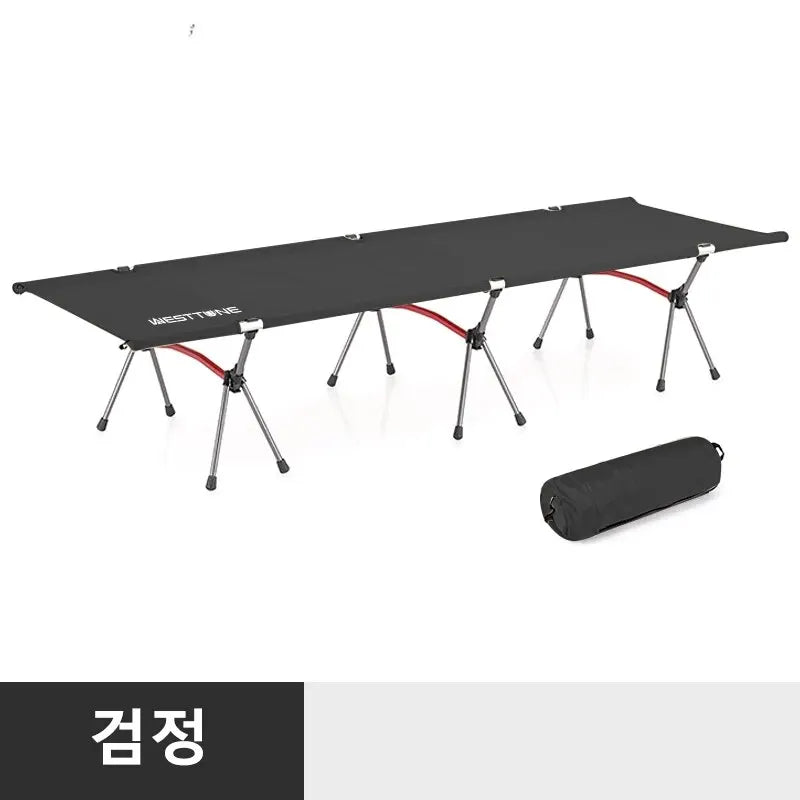 Westtune Camping Cot Portable Folding Bed Ultralight Aluminum Alloy Sleeping Cot