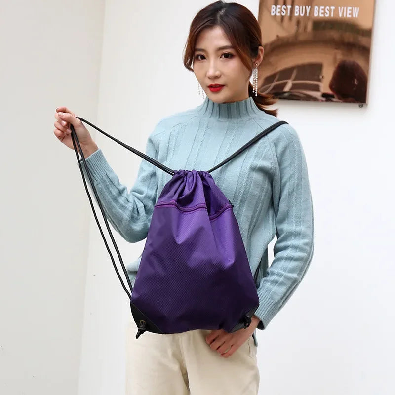 Lightweight Drawstring Sports Bag Large Capacity Basketball Bag Football Bag Outdoor Sports Portable