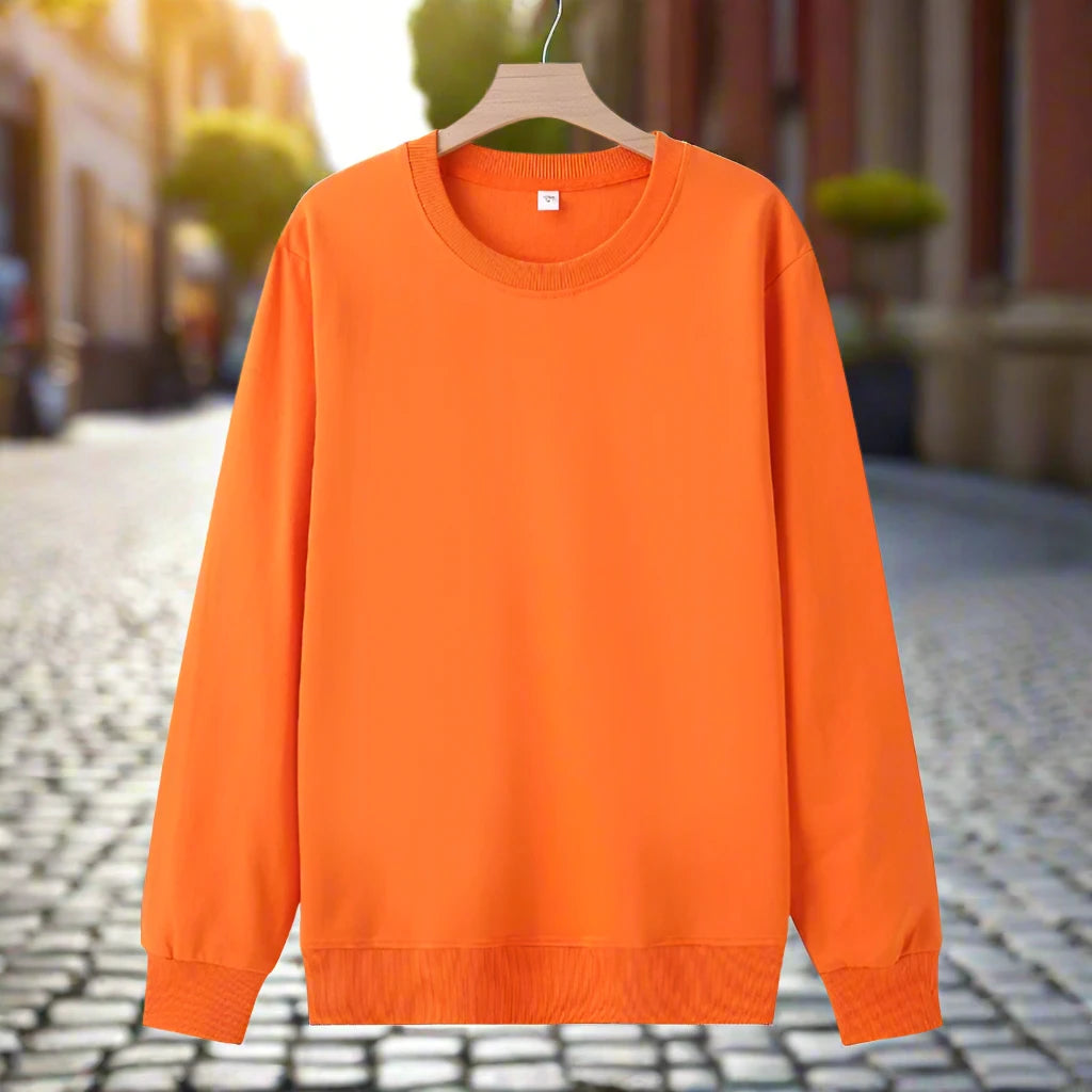Crew Neck Sweatshirt with Your Own Print